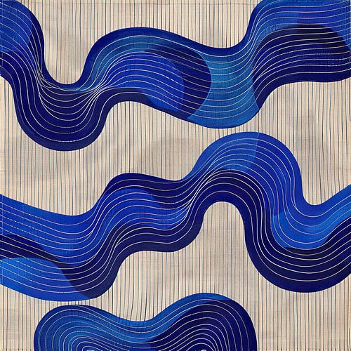 Œuvre d'art abstraite moderne