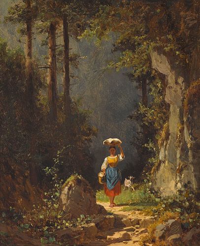 Meisje met geit, Carl Spitzweg