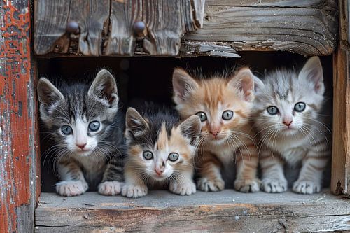 katten in en rondom het huis