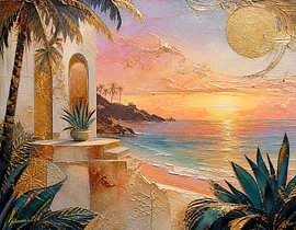 Golden Hour Luxury – Flüssiger Bernstein von Johannas Art Creations