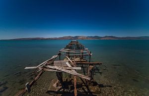 Ruined pier at Kalloni bay.