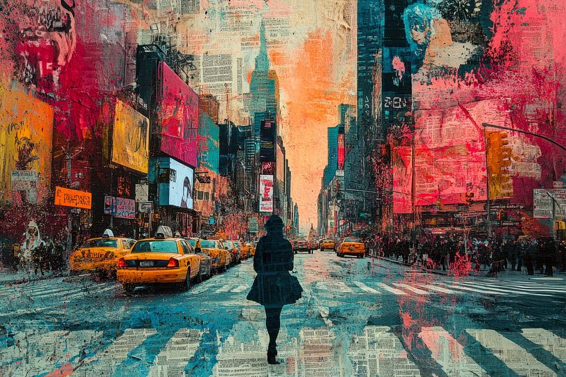 Graffiti painting, New York City -  by BowiScapes abstract and digital art