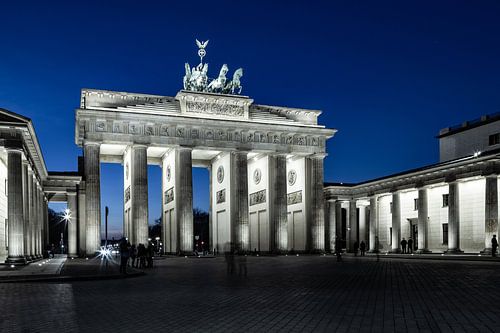 Brandenburger Tor op blauw uur