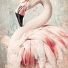 Flamant avec couronne Élégance dans Pastel Kingdom sur Eva Lee