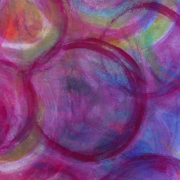 Happy circles three by Karen Kaspar