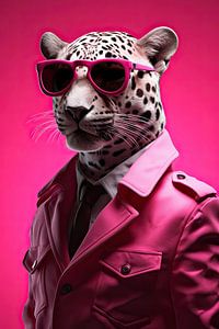 Pink panther van Wall Wonder