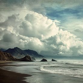 Neuseeländische Küste – traumhafte Meereslandschaft von BowiScapes – Kunst und urbane Wandgestaltung