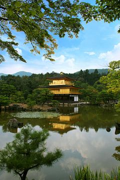 De gouden tempel van Kyoto. van Floyd Angenent