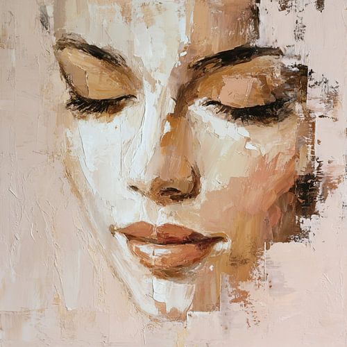 Warm Serenity – Abstract female portrait