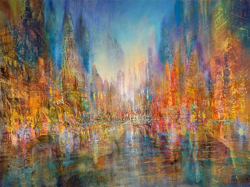 the city on the river - pulsating life