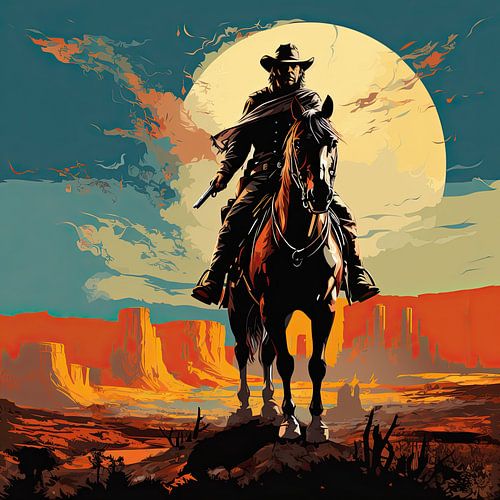 Cowboy Pop Art Western Wild West