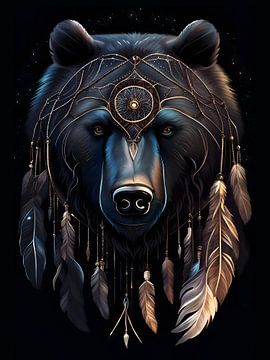 Bear Dreamcatcher Indian Power Animal Totem Animal by Creavasis