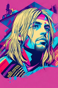 Kurt Cobain Pop Kunst van Grimmer Baby