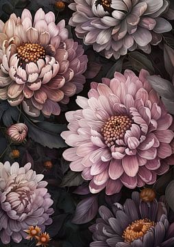 Roze Asters | Silent Petals Unfold van I ❤ Bloemen