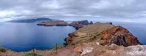 Pad over Ponta do Furado op het schiereiland Ponta de São Lourenço op Madeira van Sjoerd van der Wal Fotografie