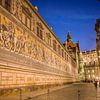 Dresden - Fürstenzug zur Blauen Stunde von t.ART
