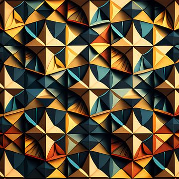 Abstract geometrisch patroon van Vythryd Arts