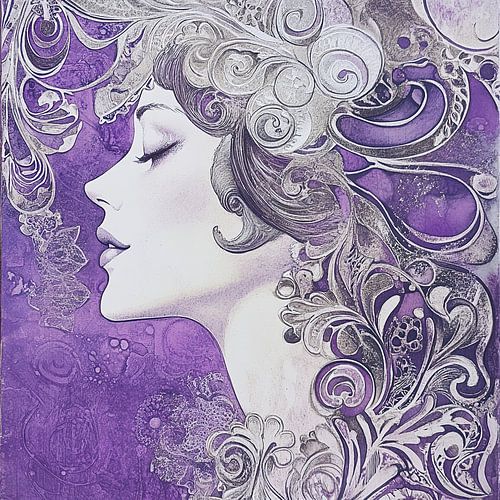 Femme élégante avec des boucles