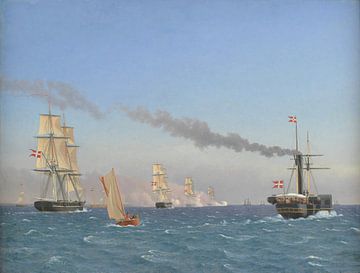 Christoffer Wilhelm Eckersberg, steamship Ægir, 1844