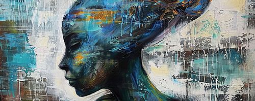 Silhouette de femme | Portrait abstrait de femme