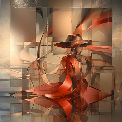 Lady in Red - A Symphony of Desire