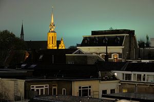 Stadtbild von Utrecht mit der Catharijnekerk (3) von Donker Utrecht