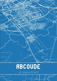 Blauwdruk | Landkaart | Abcoude (Utrecht) van Stad & Wand