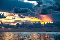 Zonsonder, Waddenzee, Moddergat.