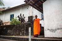 boeddhistische priester, Sri Lanka.