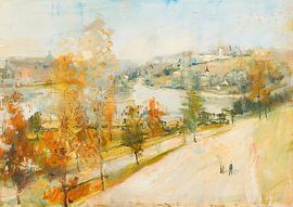 Malerei Landschaft | Landschaftsmalerei von ARTEO Gemälde