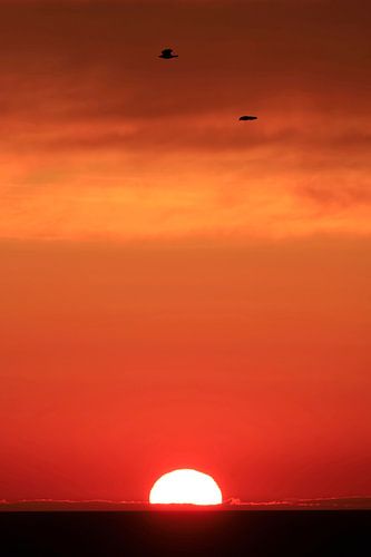 Fantastic sunrise on the Baltic Sea