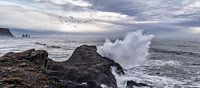 Surf on Iceland's coast