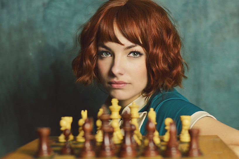 The chess player by VIRGINIE COLOMBANI