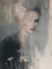 Modern and abstract poetic portrait by Carla Van Iersel