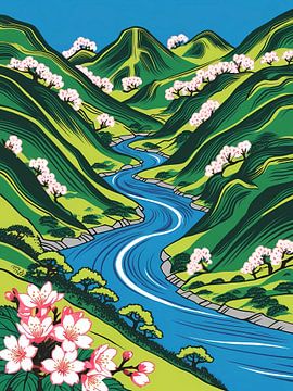 Spring Rivier Vallei van Artistic
