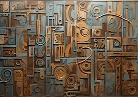 Abstract Kleurrijk 230930 van Abstract Schilderij