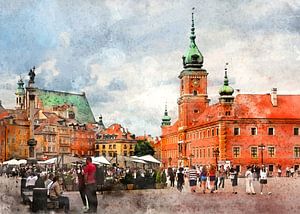 Warsaw watercolor art #warsaw