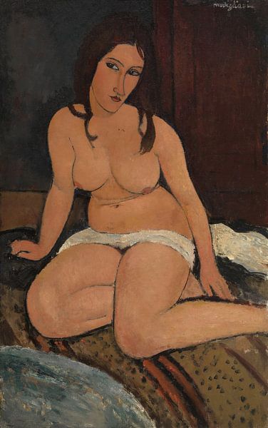 sitzender Akt, Amedeo Modigliani von Meisterhafte Meister