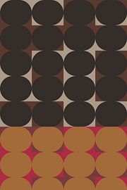 Art rétro des années 70. Motif géométrique abstrait n° 5 sur Dina Dankers