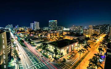 Uitzicht over South Beach Miami van Floris Heuer