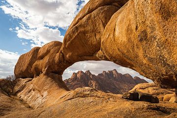 Rock formation of Spitzkoppe in Namibia by OCEANVOLTA
