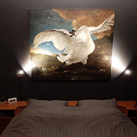 Customer photo: The endangered swan, Jan Asselijn, on canvas