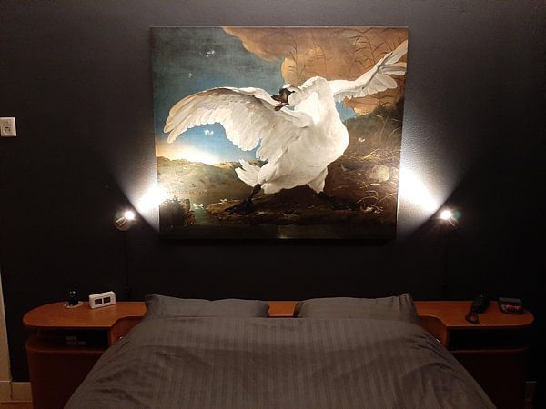 Customer photo: The endangered swan, Jan Asselijn, on canvas