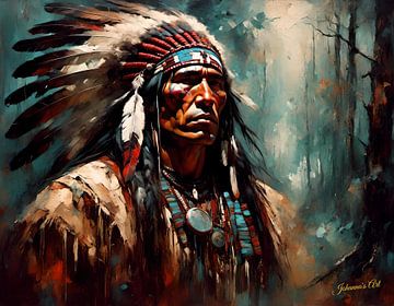 Native American Heritage 45 by Johanna's Art