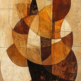 Geometrisch Aardetinten van Zen en Meer