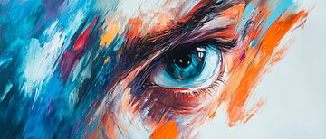 Colour play of the gaze - emotions awaken by Poster Art Shop
