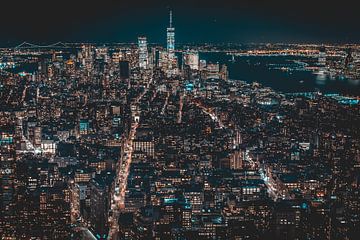 New York skyline van Mark de Rooij