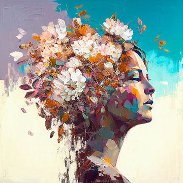 Head up in flowers by Bianca ter Riet