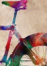 wielersport kunst #fietsen #fietsen #fietsen van JBJart Justyna Jaszke thumbnail