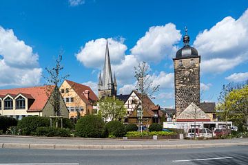 Gezicht op de stad Lichtenfels in Beieren van Animaflora PicsStock